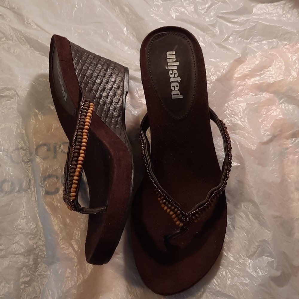 Unlisted Wedged Slipon Sandals 👡